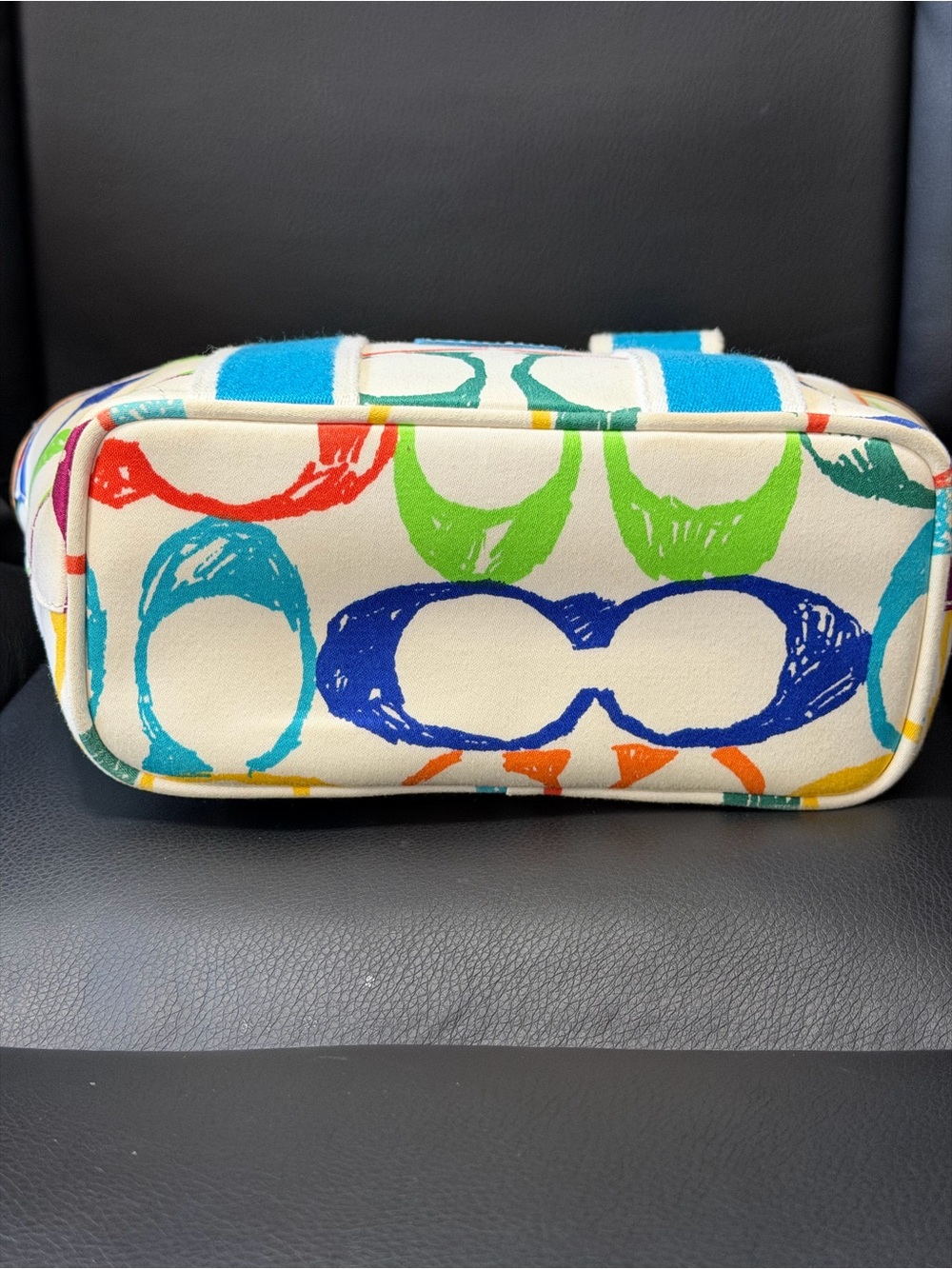 Vintage coach Hampton scribble mini tote - Picture 5 of 10